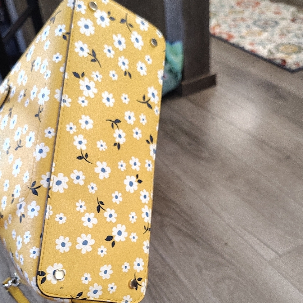 Kate Spade Yellow Floral Satchel - Picture 9 of 13